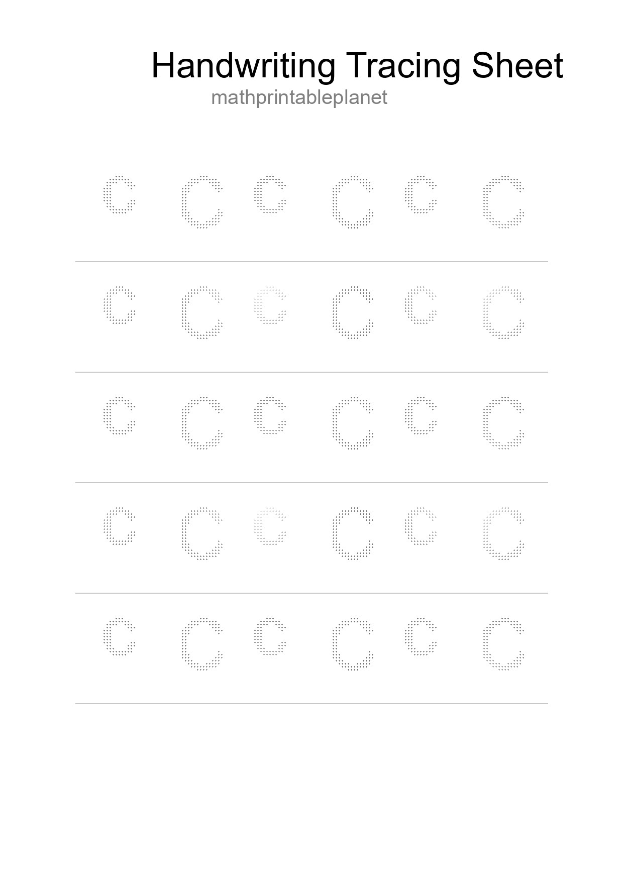 Printable Tracing Worksheet For Kids - Part 186